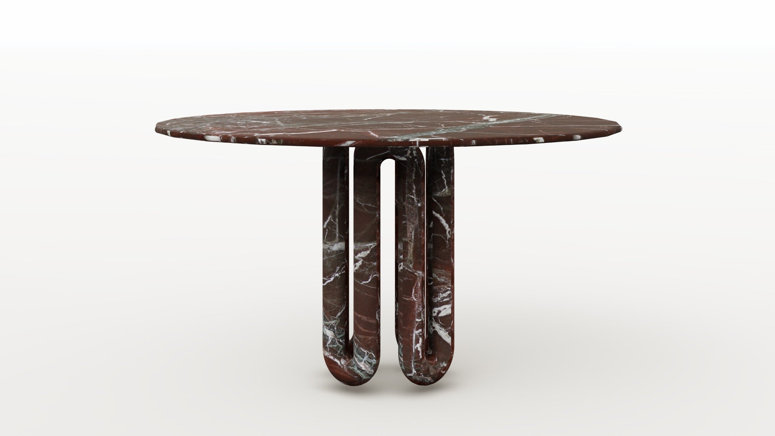 Starlight Travertine Solid Round Dining Table