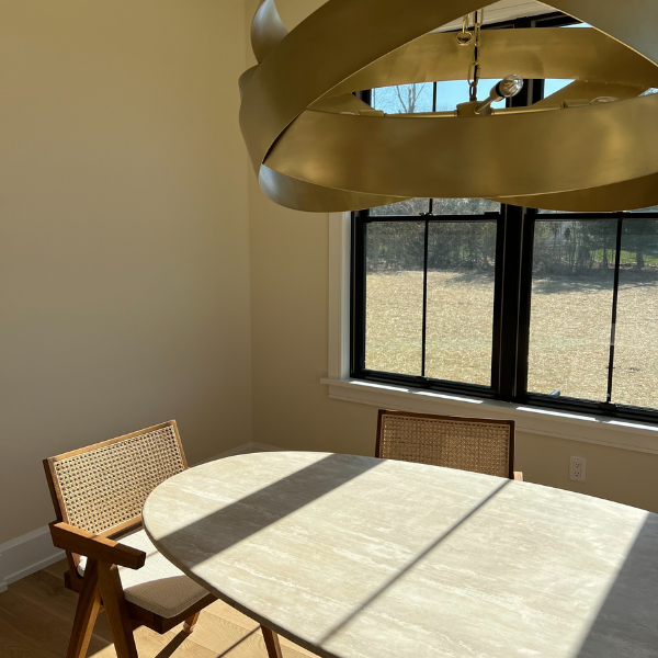 Sofia Travertine Oval Dining Table Italian Model