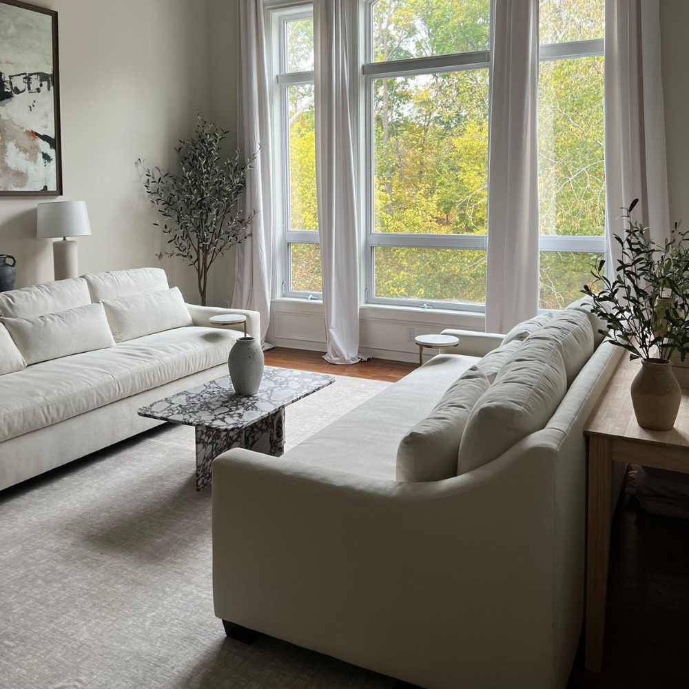 Rectangle Cross Leg Coffee Table