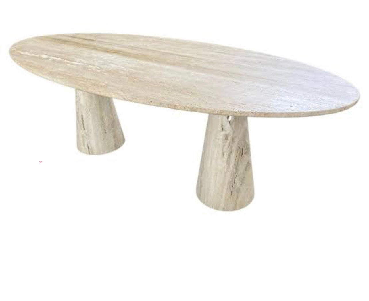 Sofia Travertine Oval Dining Table Italian Model