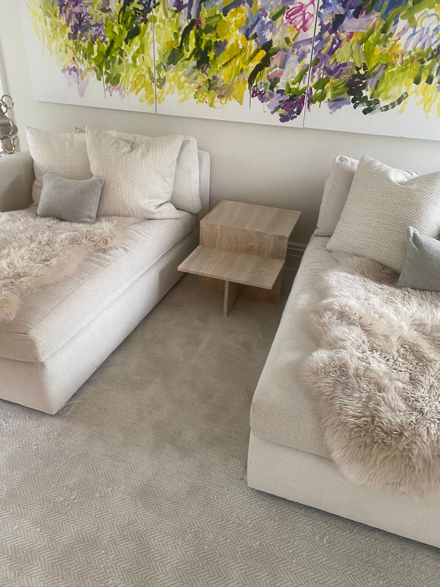 Travertine Coffee Table