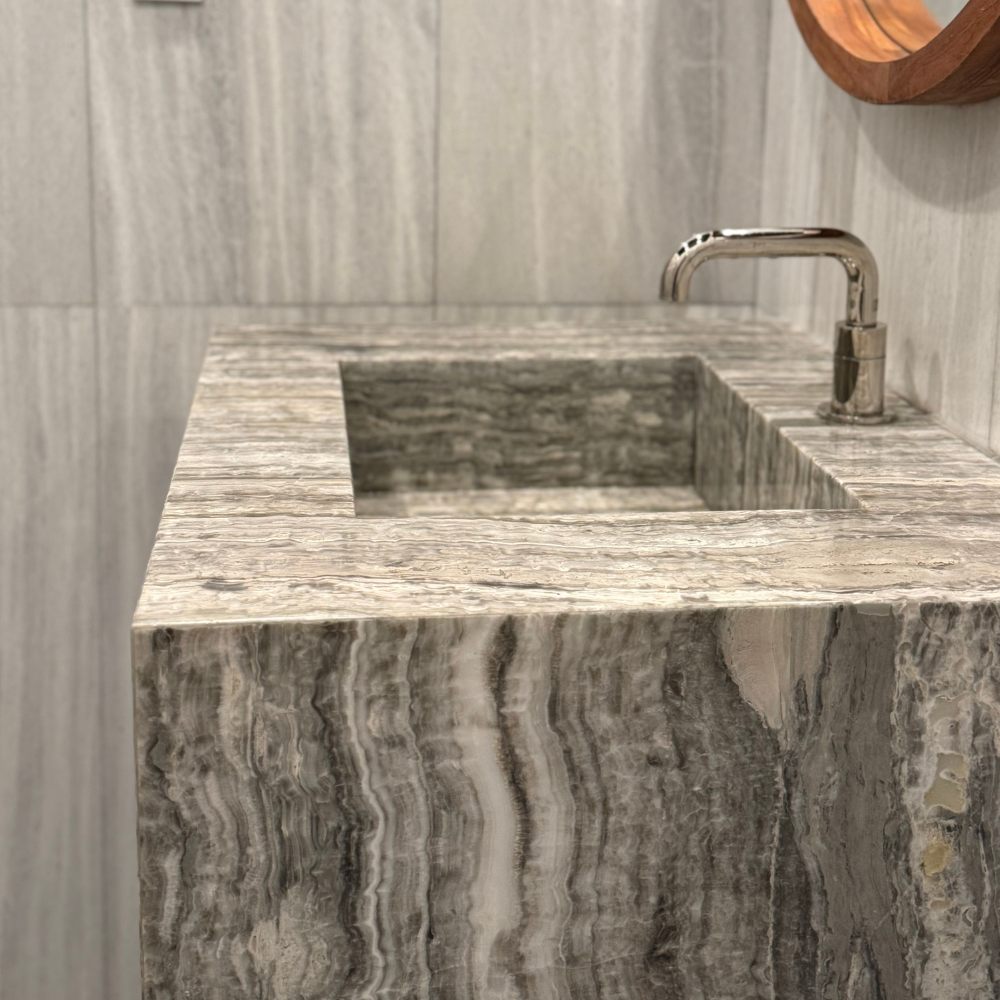 Gray Onyx Bathroom Sink