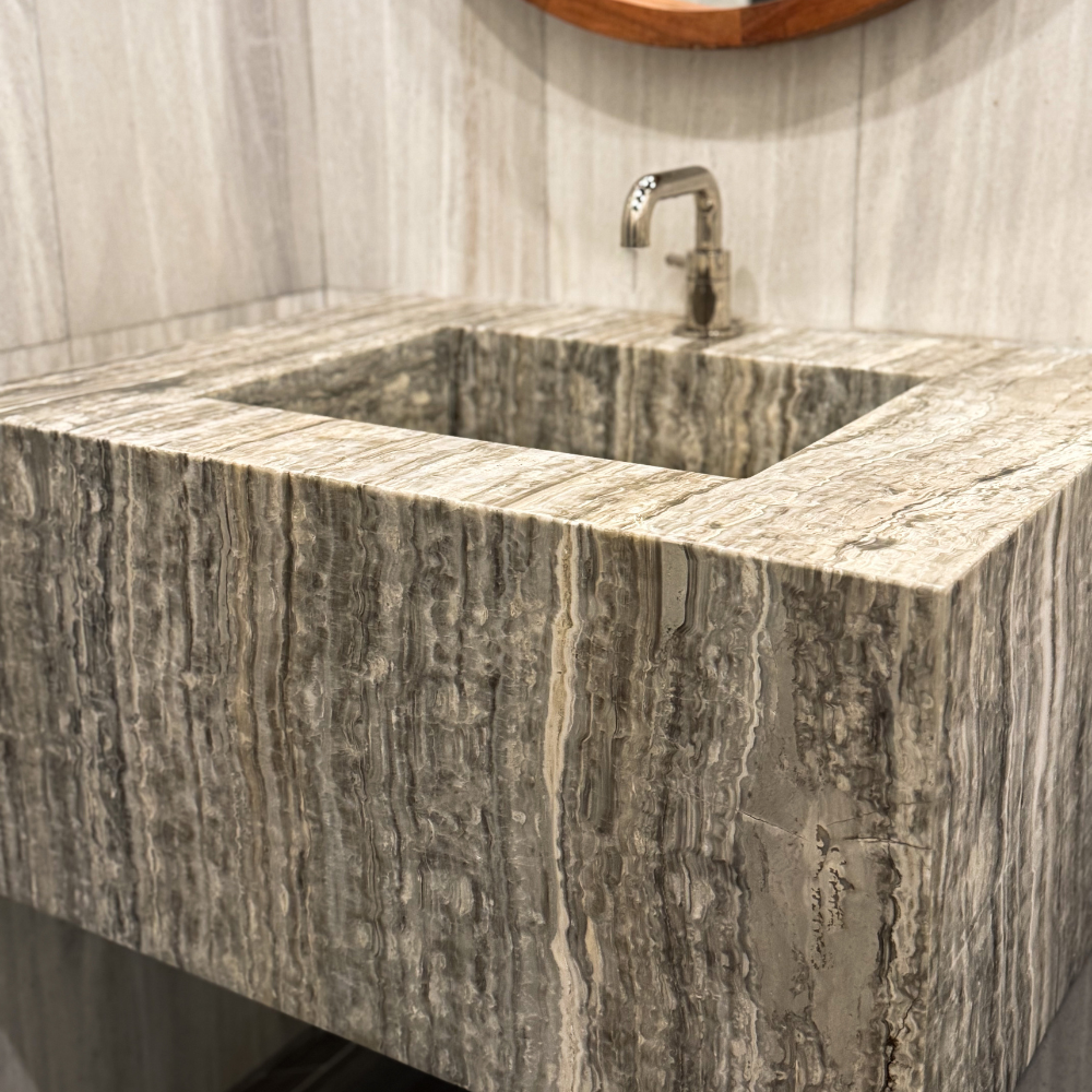 Gray Onyx Bathroom Sink