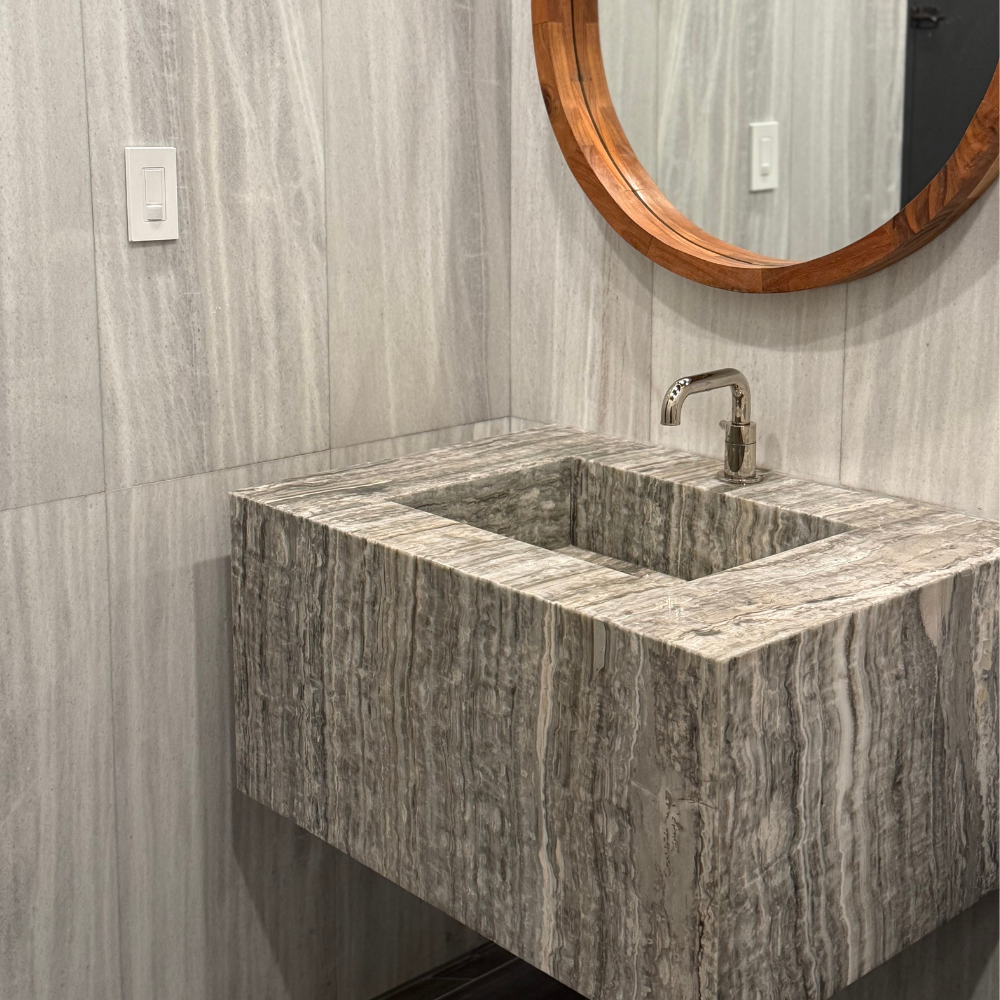 Gray Onyx Bathroom Sink