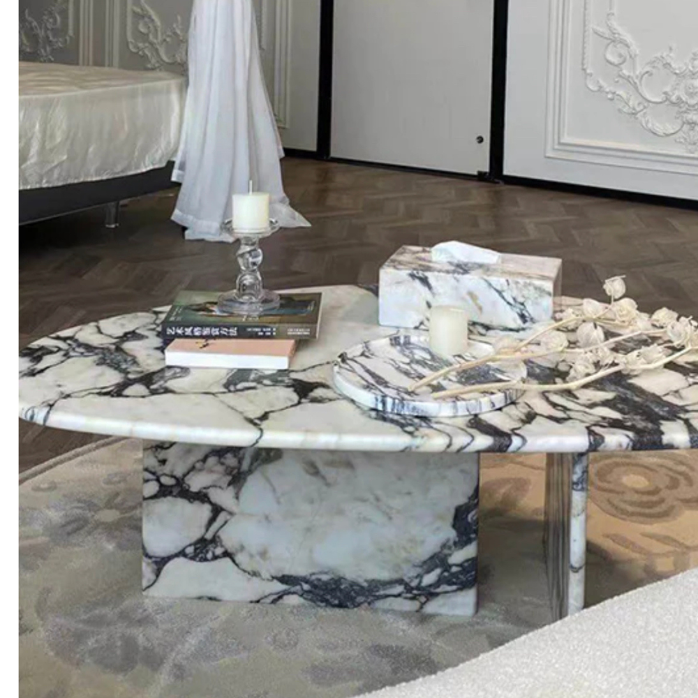 Modern Calcutta Viola Oval Coffee Table