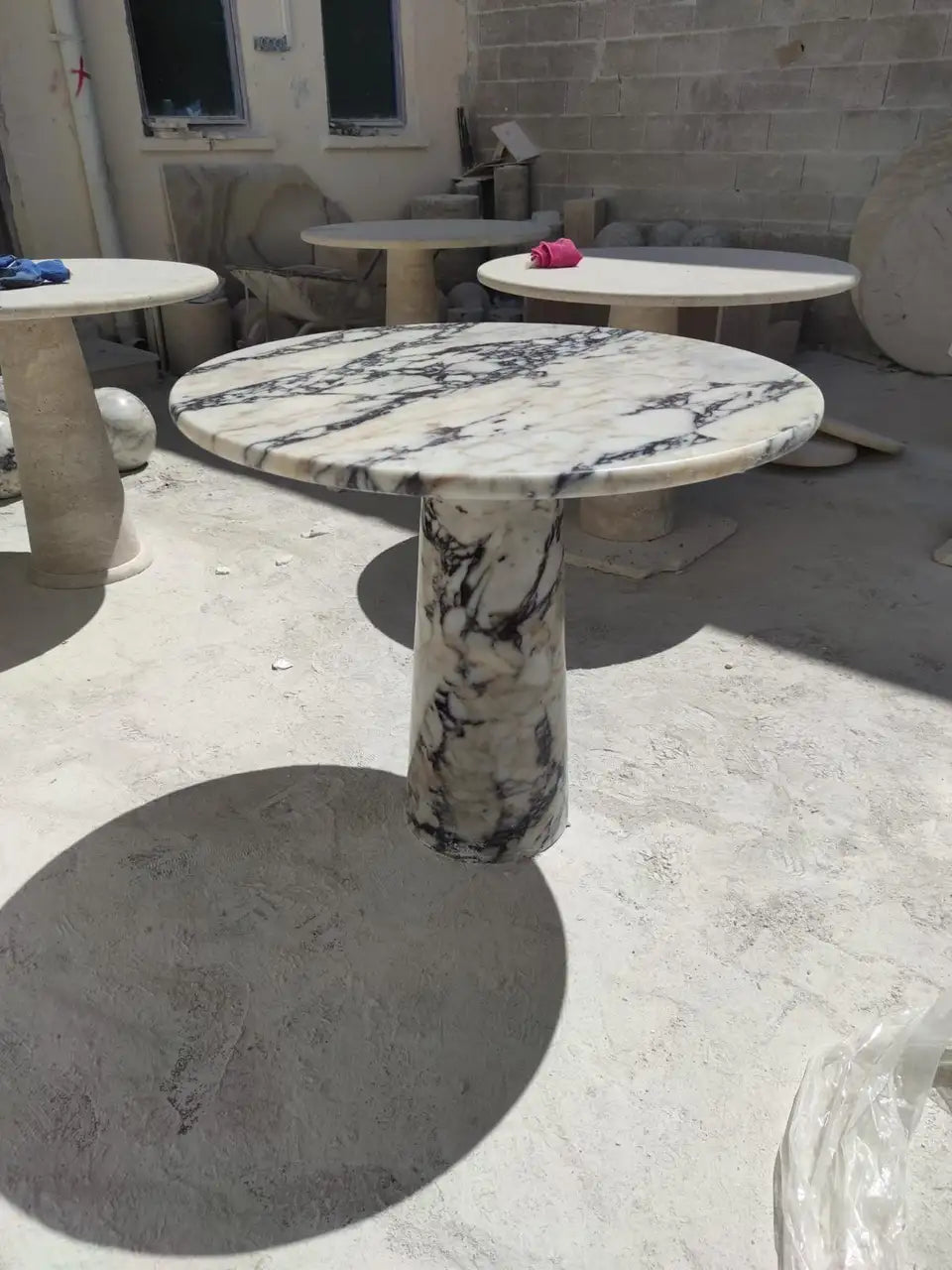 Calacata Viola Veined Marble Center-Dining Table