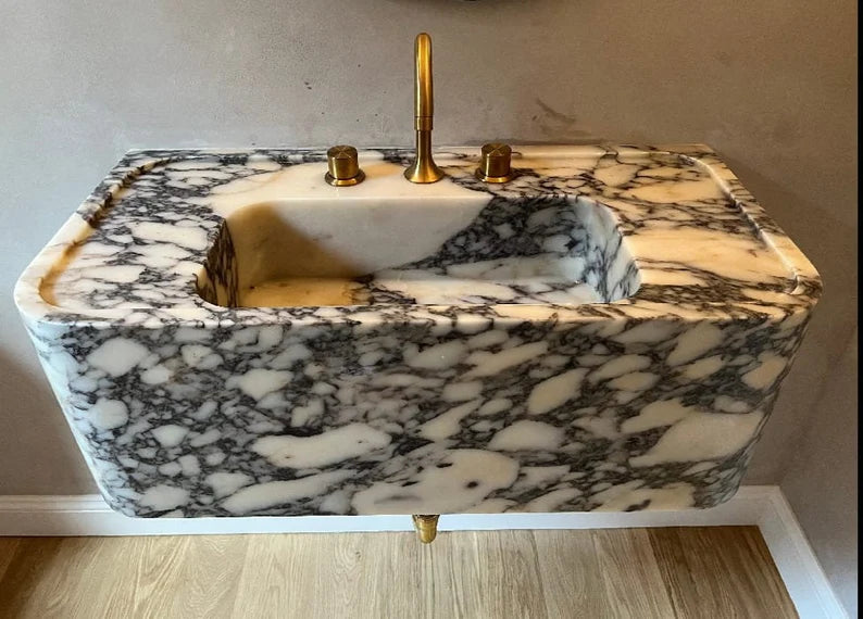 Calacatta Viola Marble Sink