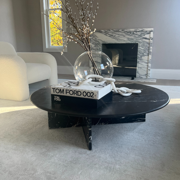 Round Marble Solid Coffee Table