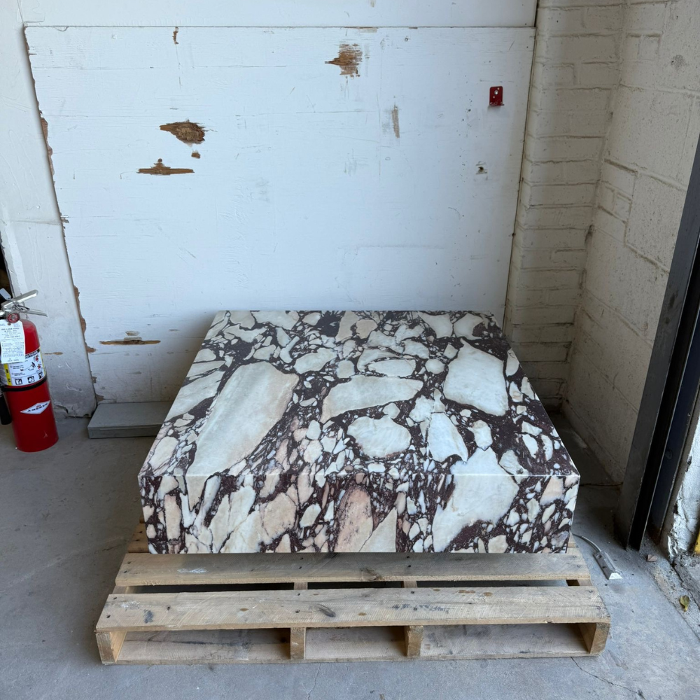 Viola Marble Plinth Coffee Table