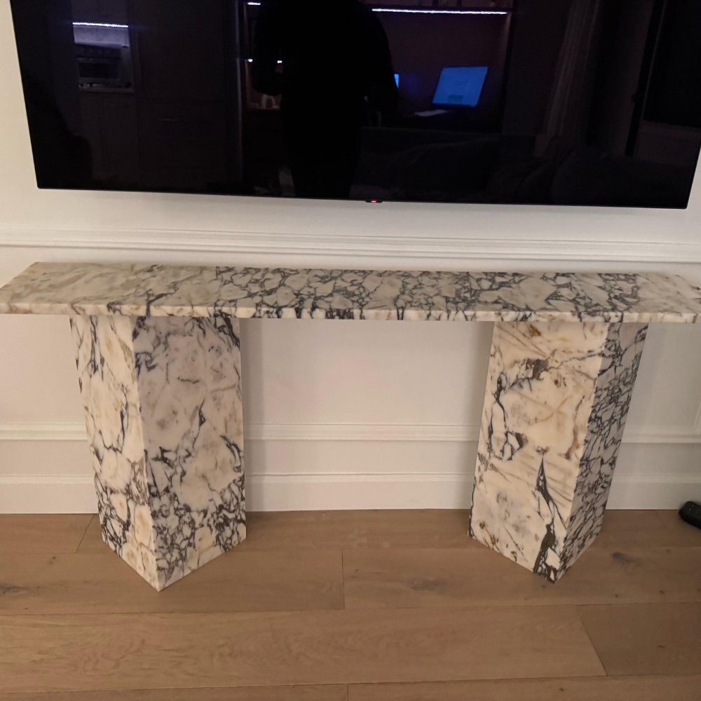 Calacata Viola Lavin Console Table