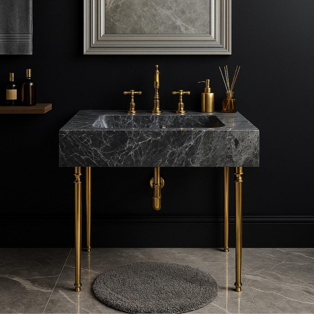 Nero Marquina Sink