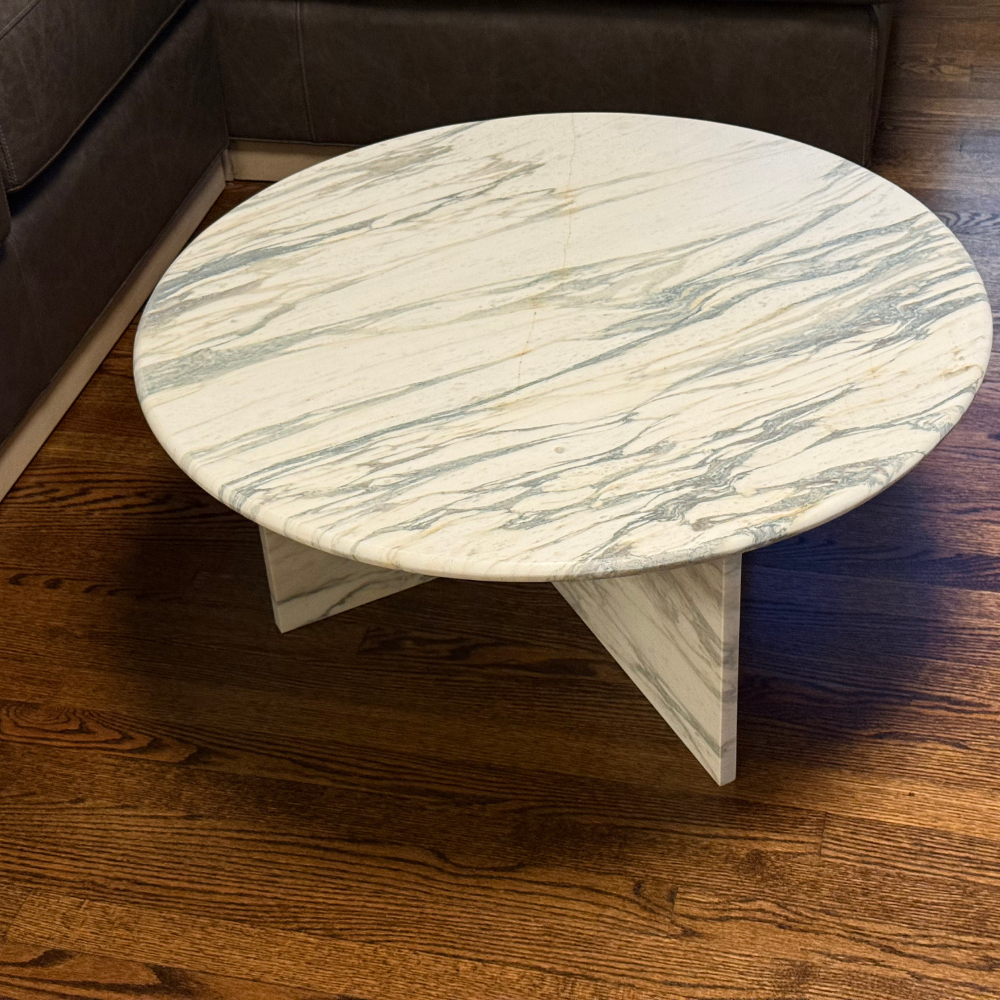 Round Marble Solid Coffee Table