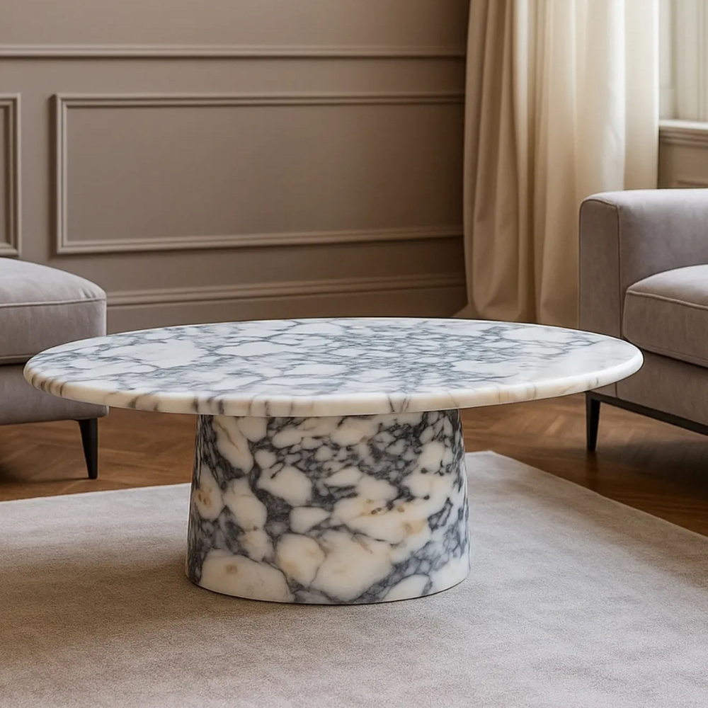Contemporary Design Calacata Viola Coffee Table